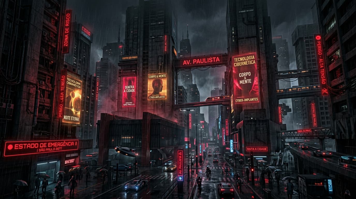 Cyberpunk São Paulo at Midnight